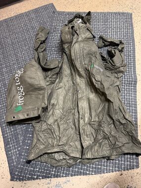 Frogg Toggs Men's Olive Green Military-Style Field Jacket